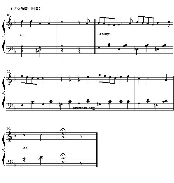 时光流逝（选自电影《卡萨布兰卡》）钢琴曲谱（图2）