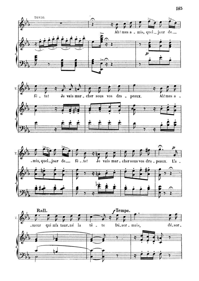 多么快乐的一天（完整高清法语版）钢琴曲谱（图2）