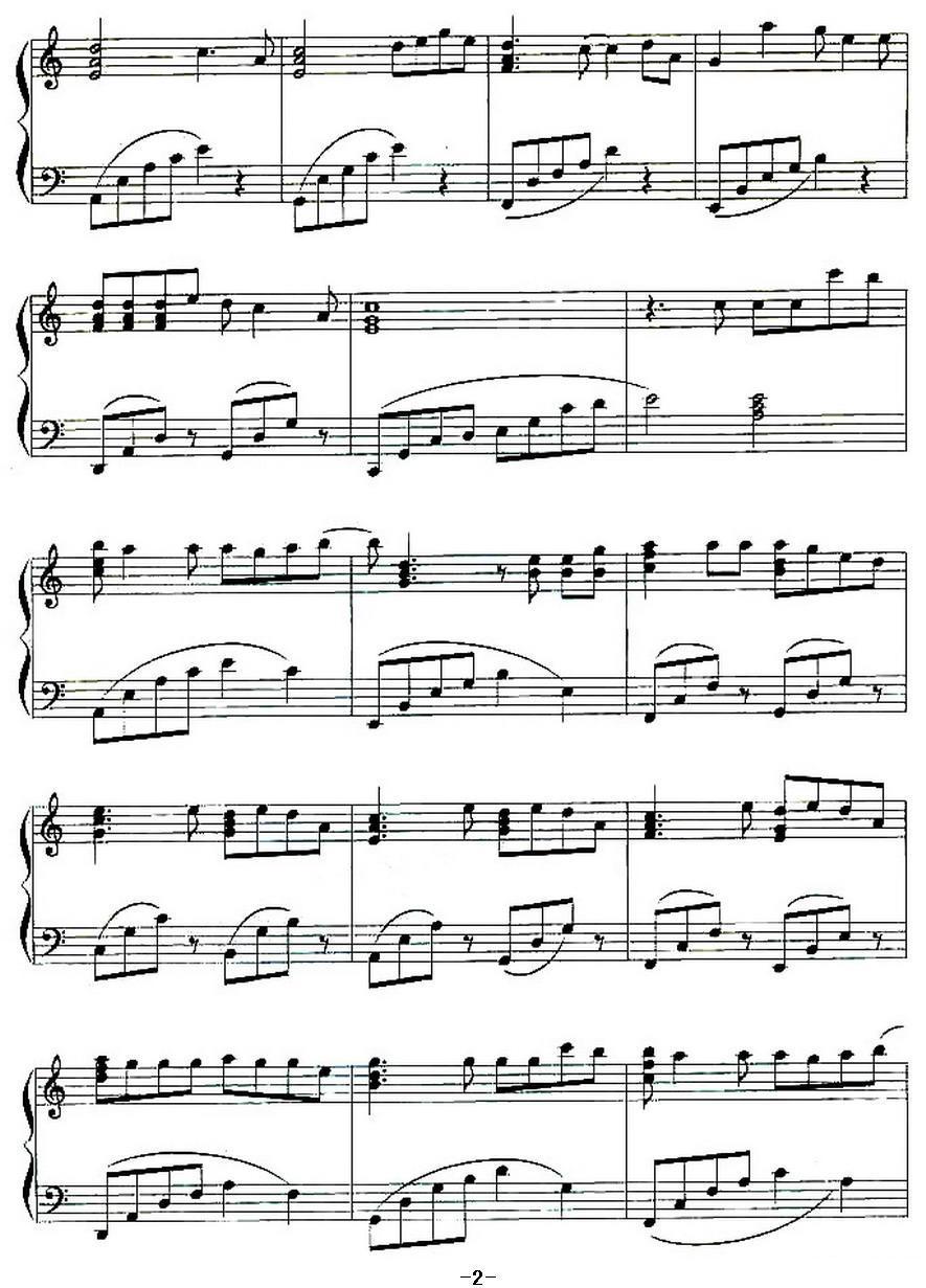 囚鸟钢琴曲谱（图2）