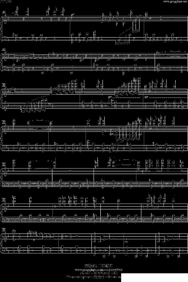 無名探戈（Tango,tango No.2）钢琴曲谱（图2）