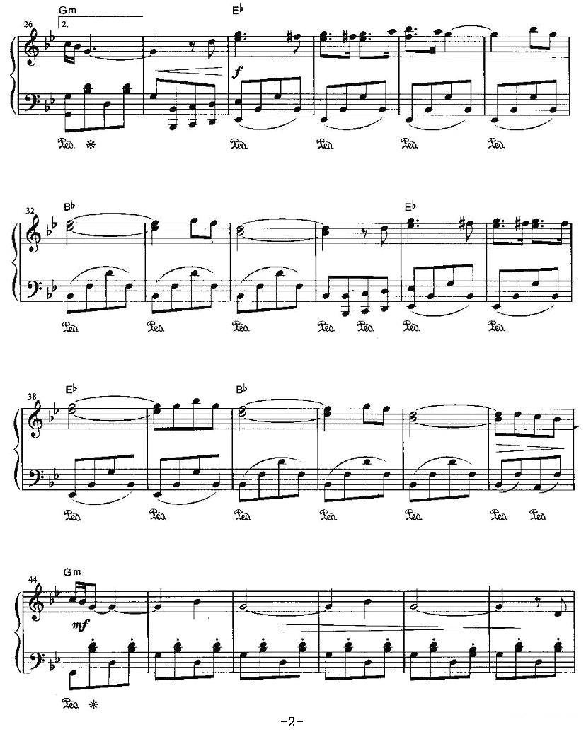 旧梦何处寻钢琴曲谱（图2）