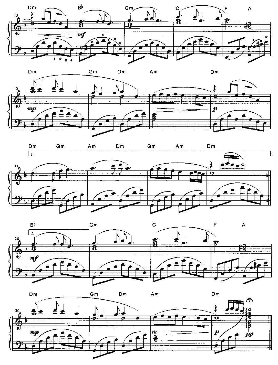 诗意钢琴曲谱（图2）