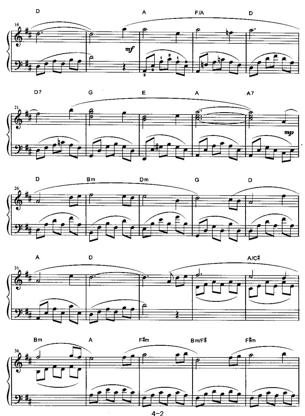 海恋钢琴曲谱（图2）