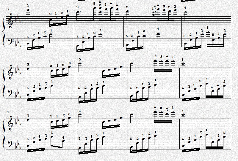 夜的钢琴曲五指法版钢琴曲谱（图2）