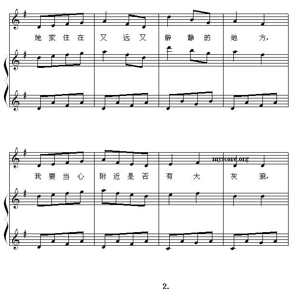 [巴西]小红帽（儿歌、正谱）钢琴曲谱（图4）