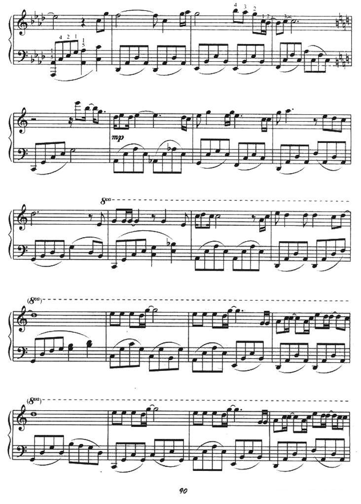 所有的伤痛让我一个人来背钢琴曲谱（图3）