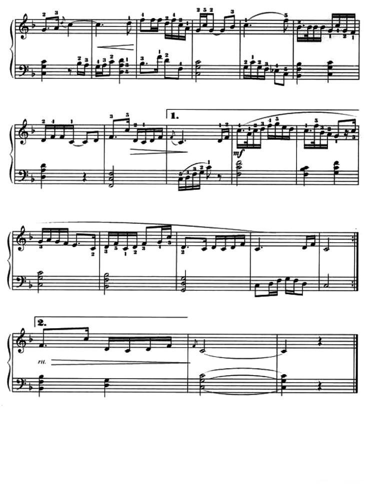 人说山西好风光钢琴曲谱（图2）