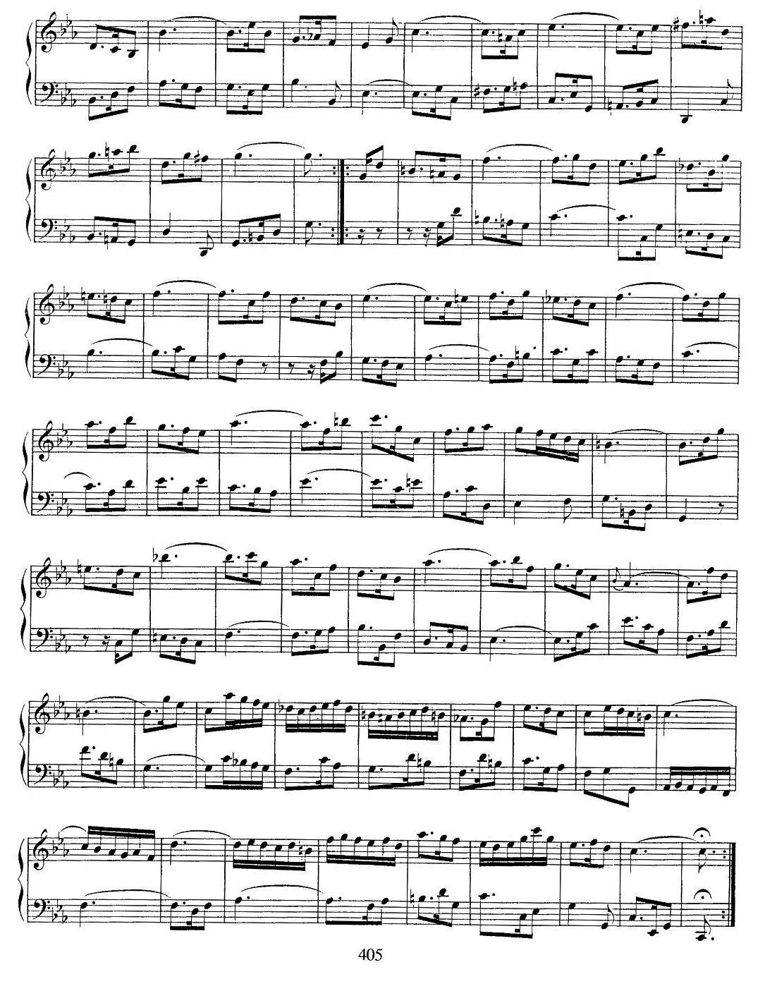 法国组曲之二：c小调钢琴曲谱（图6）