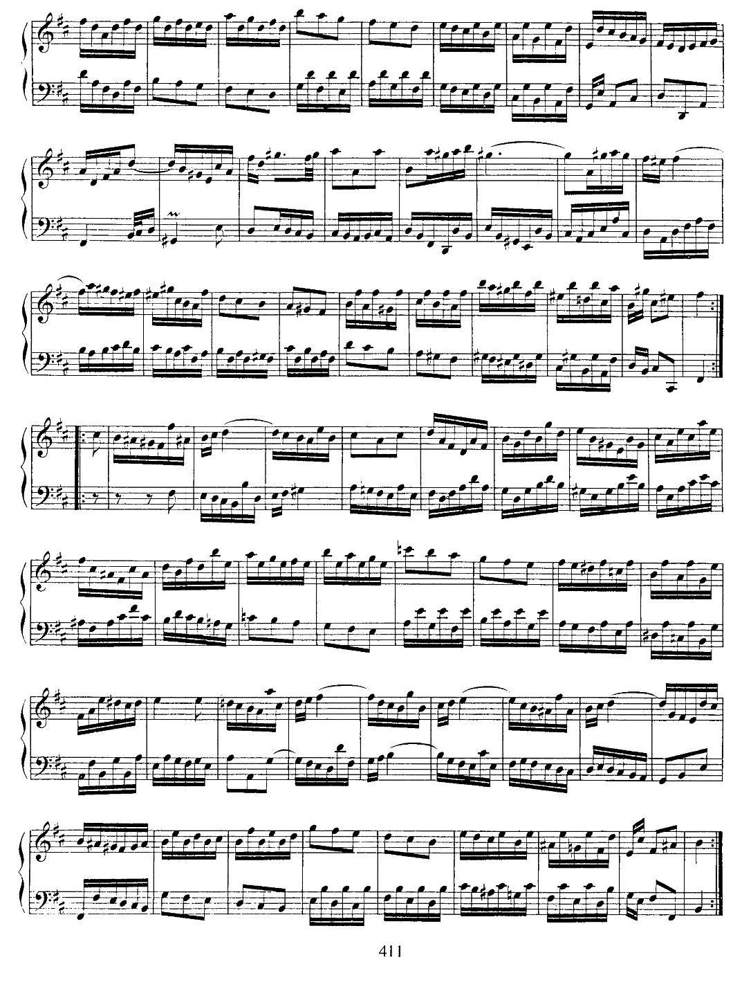 法国组曲之三：b小调钢琴曲谱（图6）