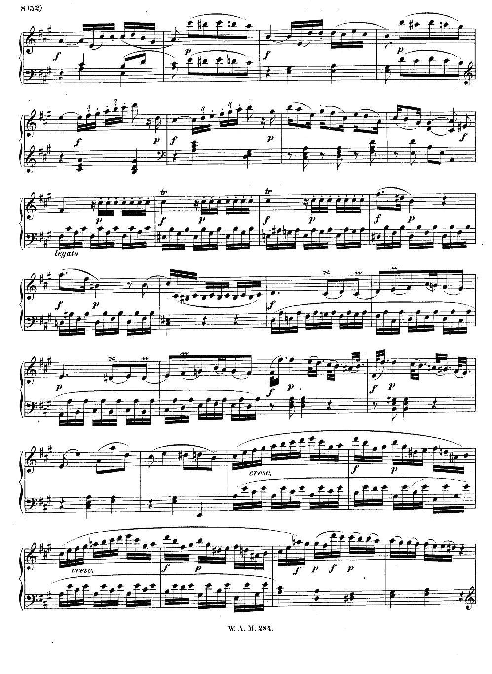 D大调第六钢琴奏鸣曲 KV.284钢琴曲谱（图7）
