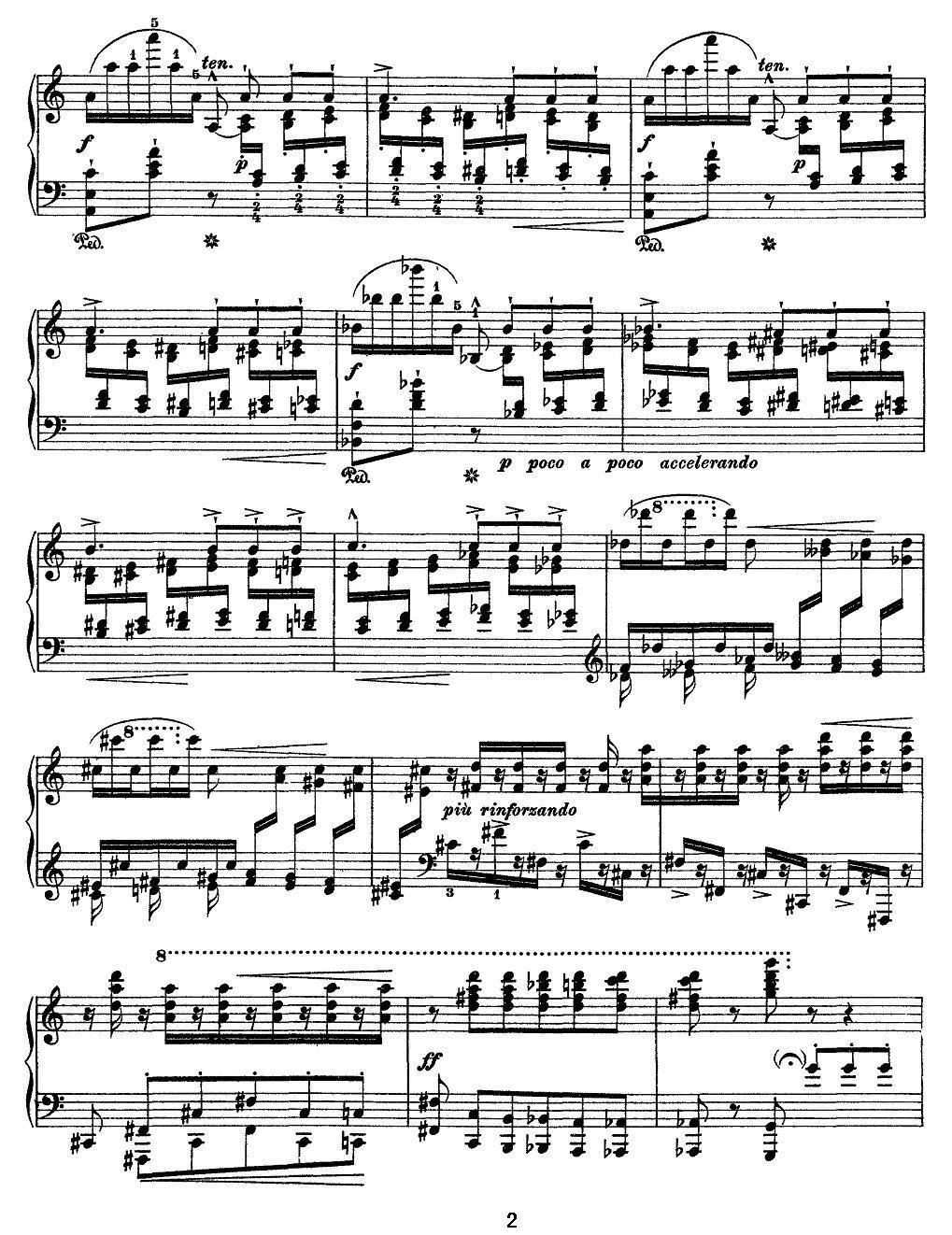 12首超级技巧练习曲：A Minor（A 小调）钢琴曲谱（图2）
