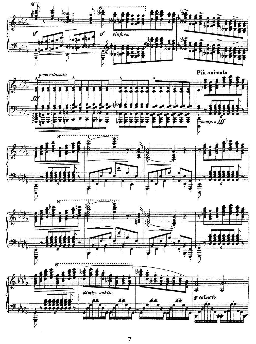 12首超级技巧练习曲：Harmonies du soir（夜之和谐）钢琴曲谱（图7）