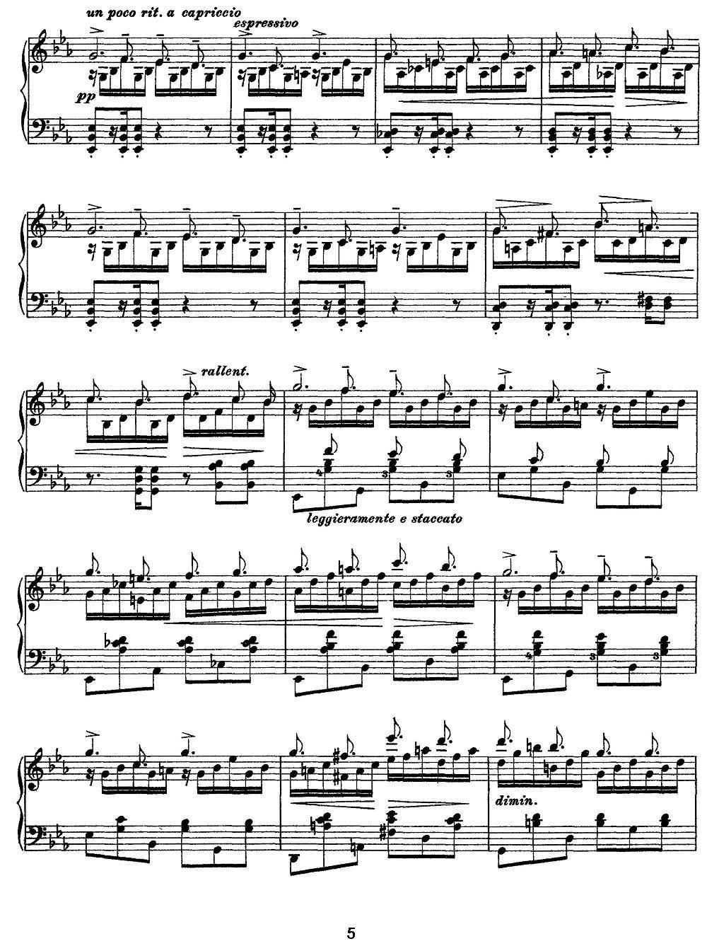 12首超级技巧练习曲：Wilde Jagd（狩猎）钢琴曲谱（图5）
