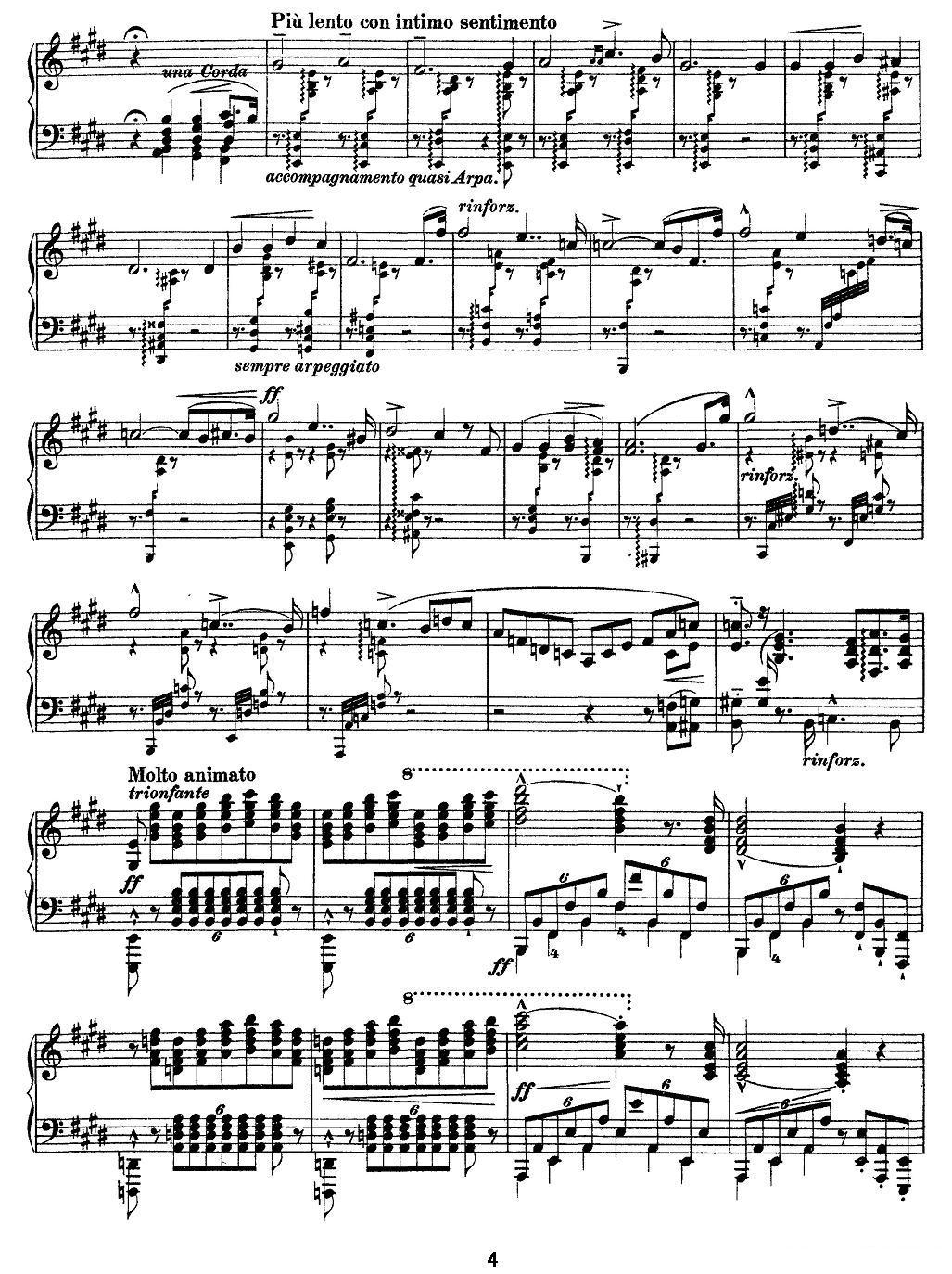12首超级技巧练习曲：Harmonies du soir（夜之和谐）钢琴曲谱（图4）