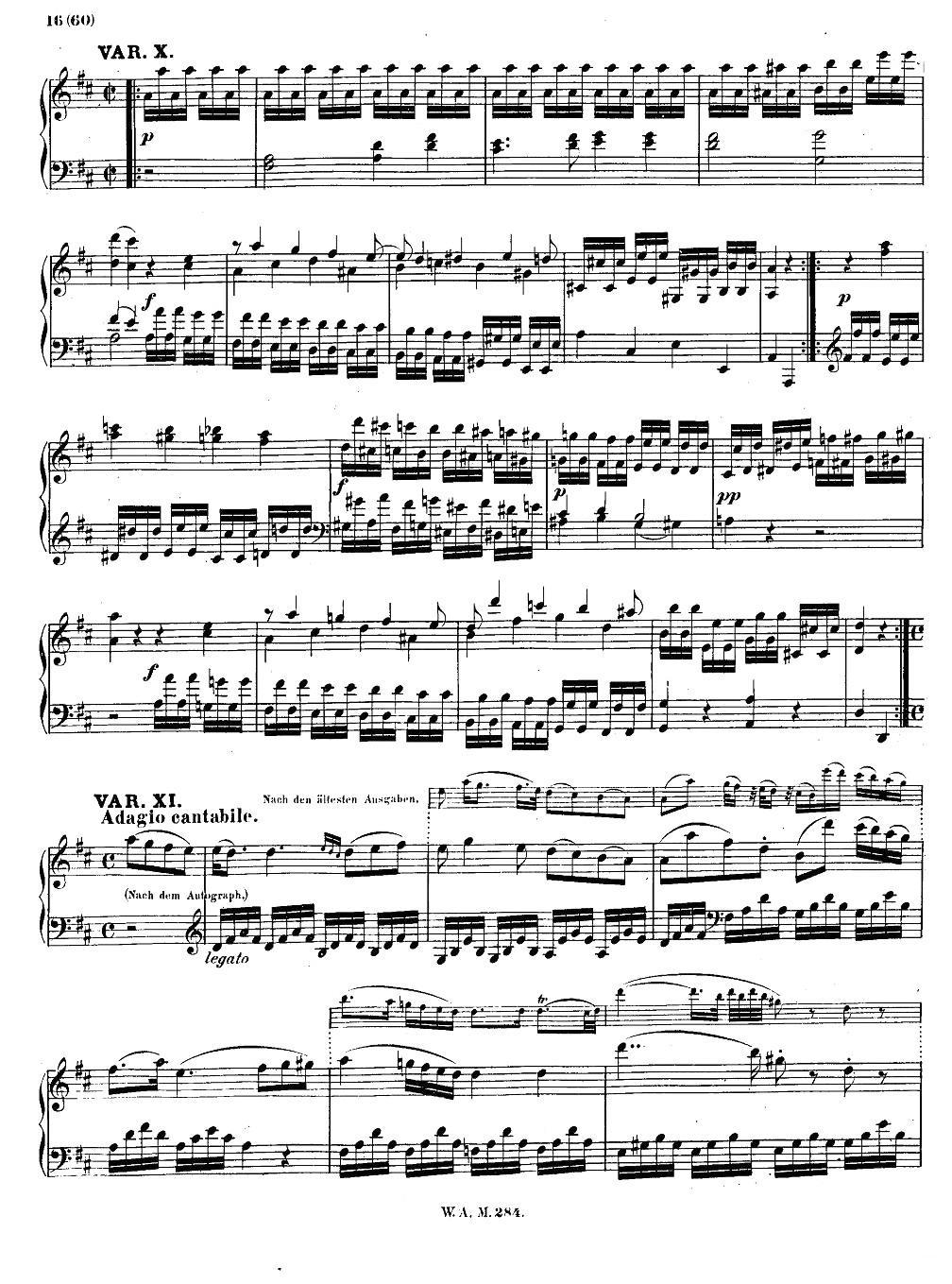D大调第六钢琴奏鸣曲 KV.284钢琴曲谱（图15）