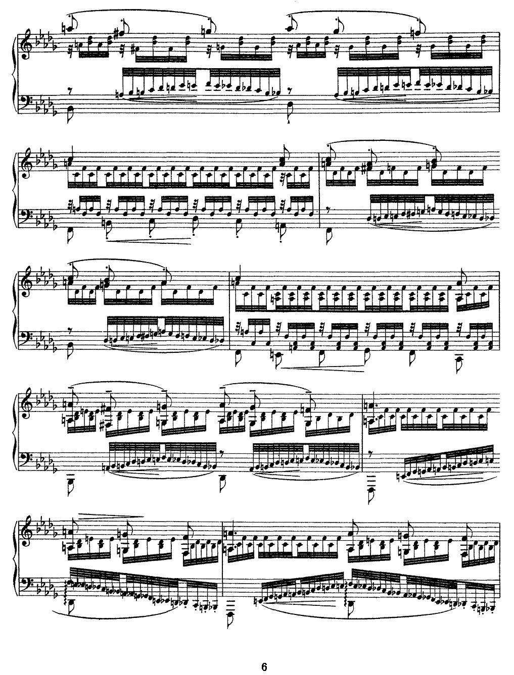 12首超级技巧练习曲：Chasse-neige（扫雪）钢琴曲谱（图6）