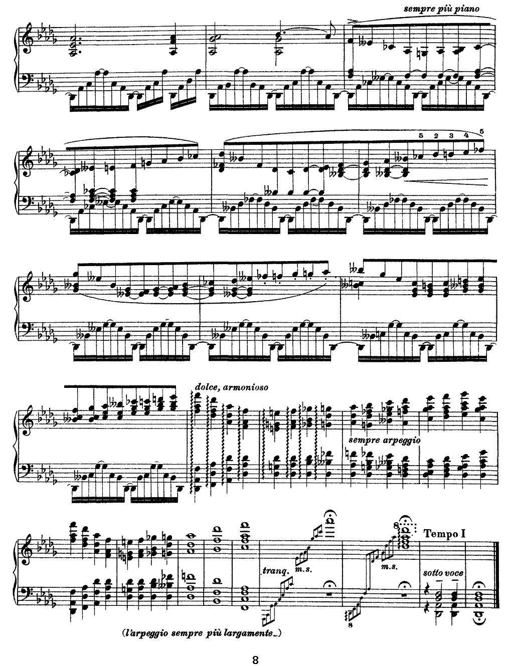 12首超级技巧练习曲：Harmonies du soir（夜之和谐）钢琴曲谱（图8）