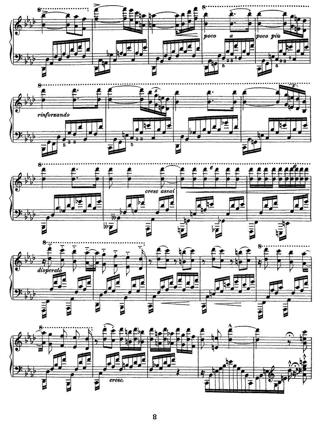 12首超级技巧练习曲：F Minor（F小调）钢琴曲谱（图8）