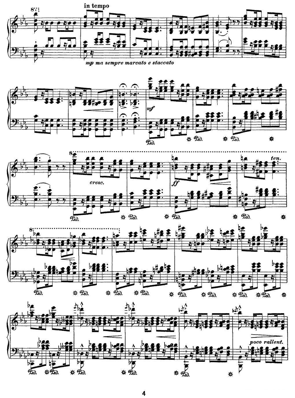 12首超级技巧练习曲：Wilde Jagd（狩猎）钢琴曲谱（图4）
