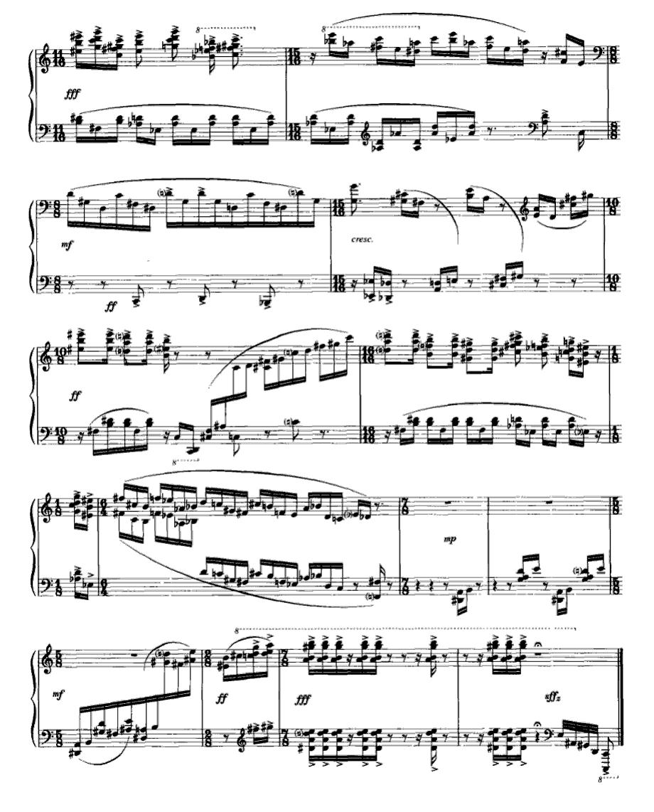 鼓之舞钢琴曲谱（图4）