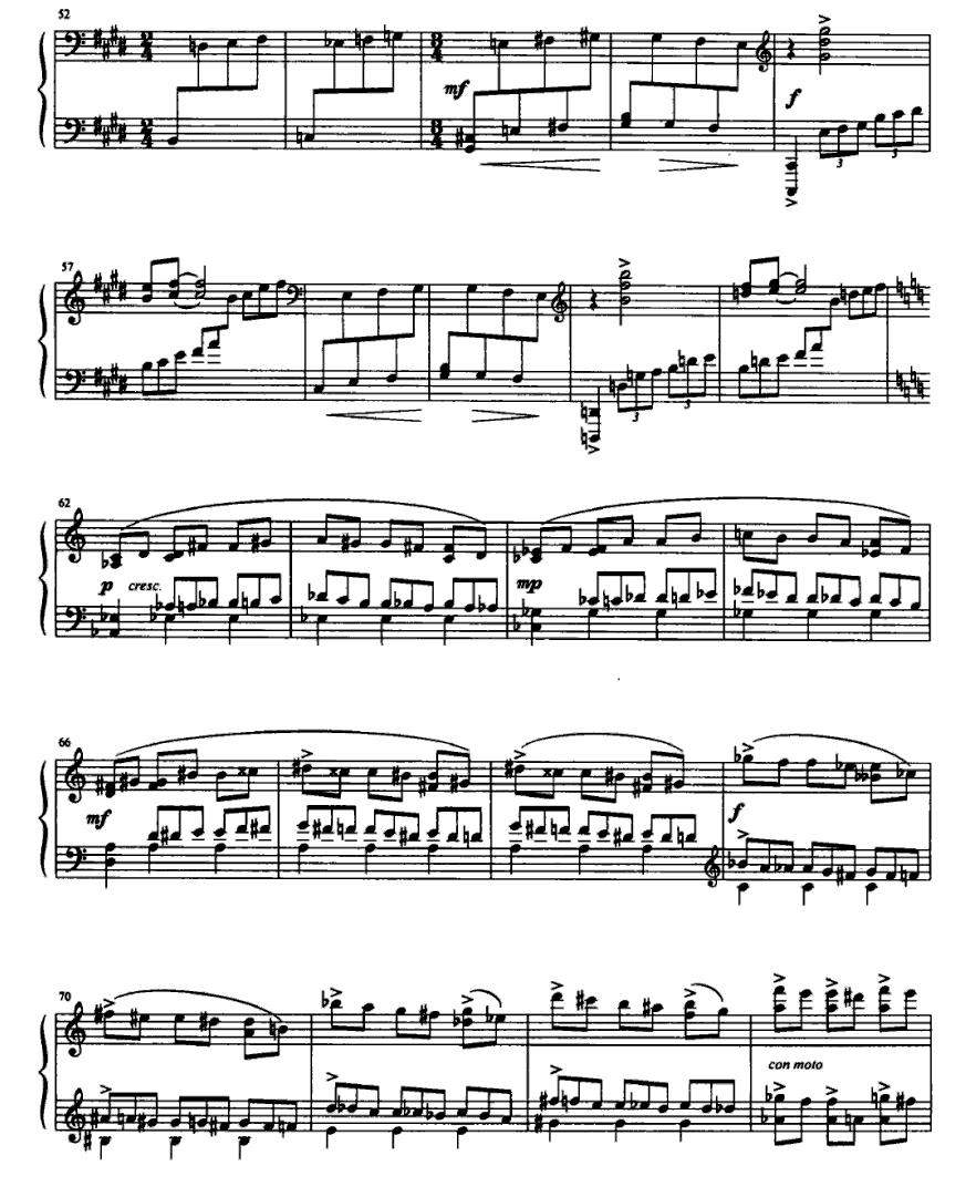 洛口船夫曲钢琴曲谱（图3）