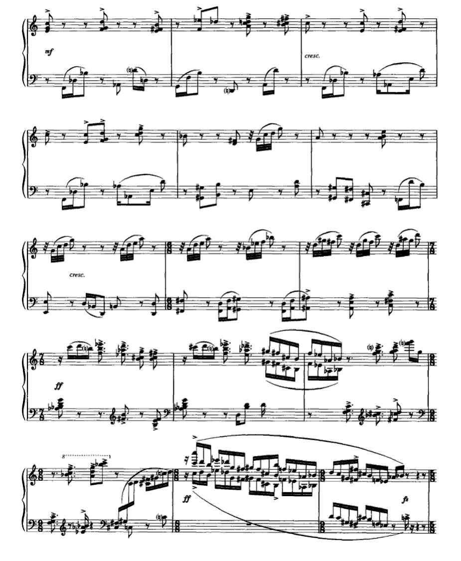 鼓之舞钢琴曲谱（图2）
