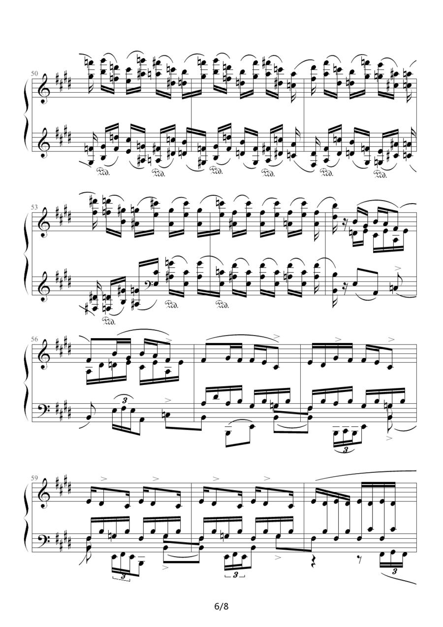 Chopin.肖邦 练习曲 Op.10 No.3 离别曲钢琴曲谱（图6）