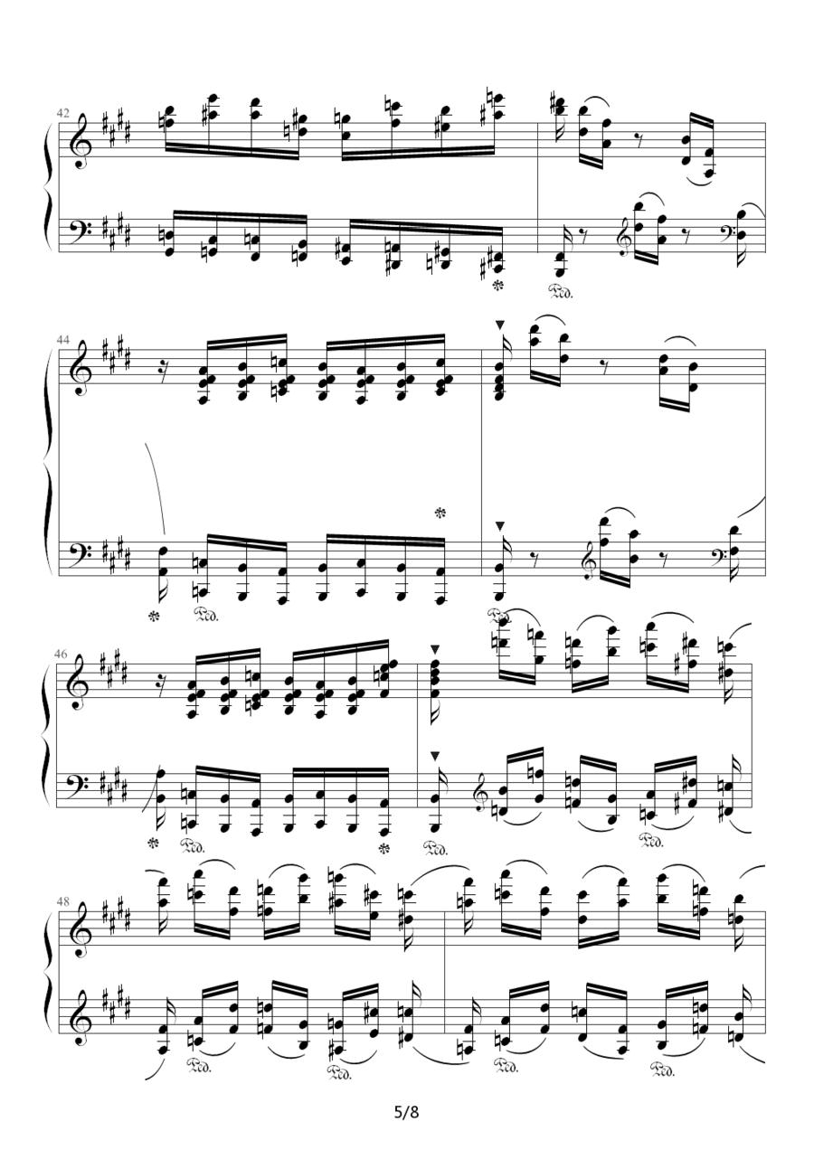 Chopin.肖邦 练习曲 Op.10 No.3 离别曲钢琴曲谱（图5）