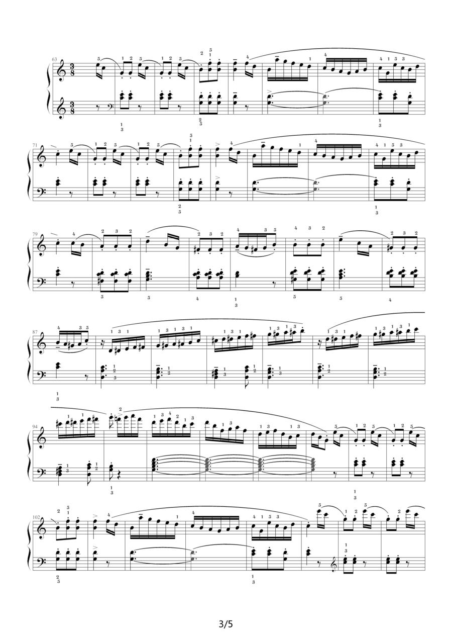 库劳—C大调钢琴小奏鸣曲（Op.55 No.1）钢琴曲谱（图3）
