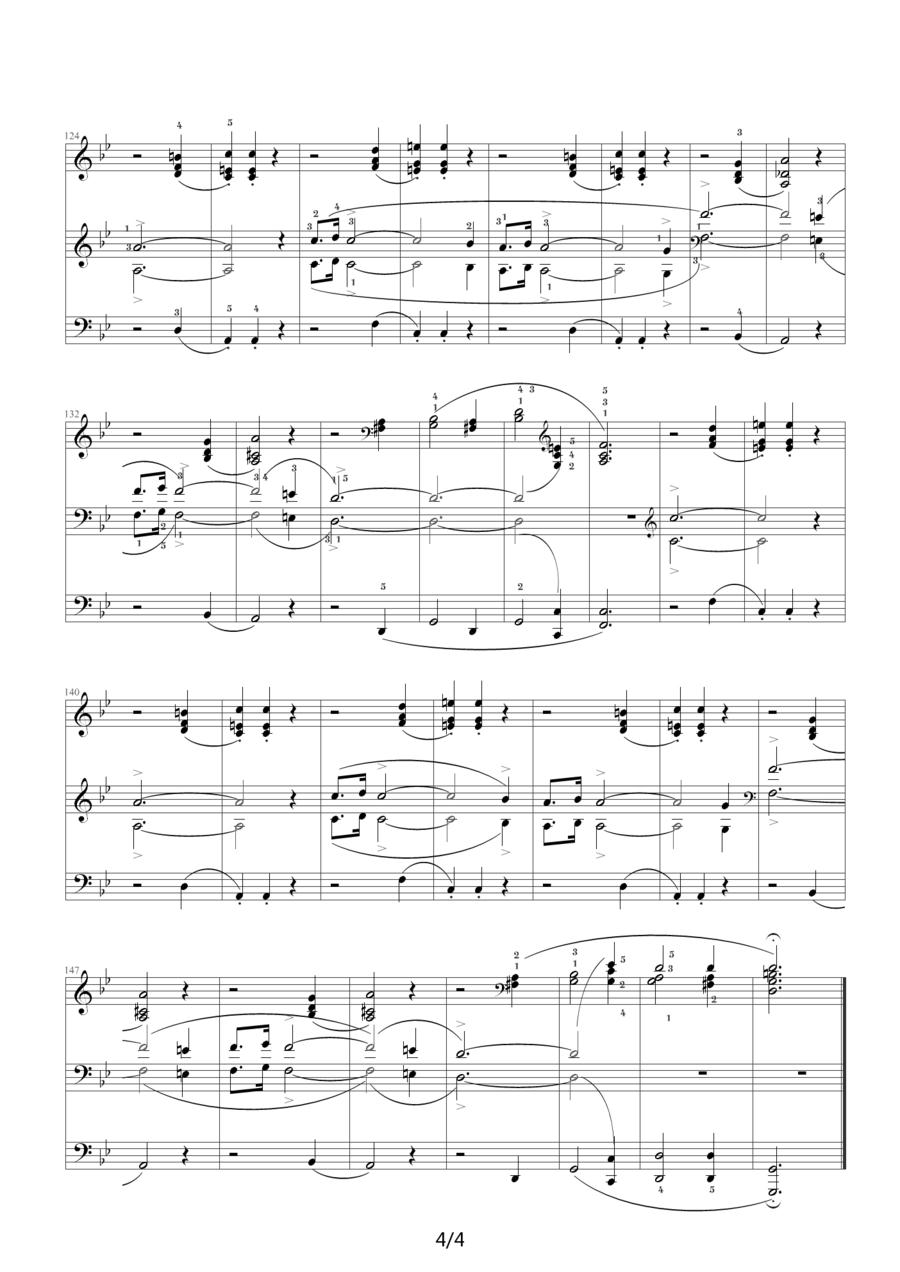 G小调夜曲，Op.15,No.3（肖邦第6号夜曲）钢琴曲谱（图4）