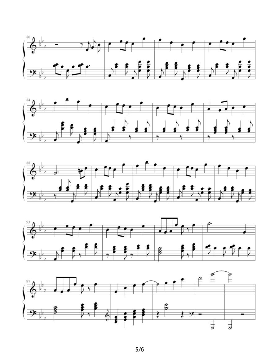 四月钢琴曲谱（图5）