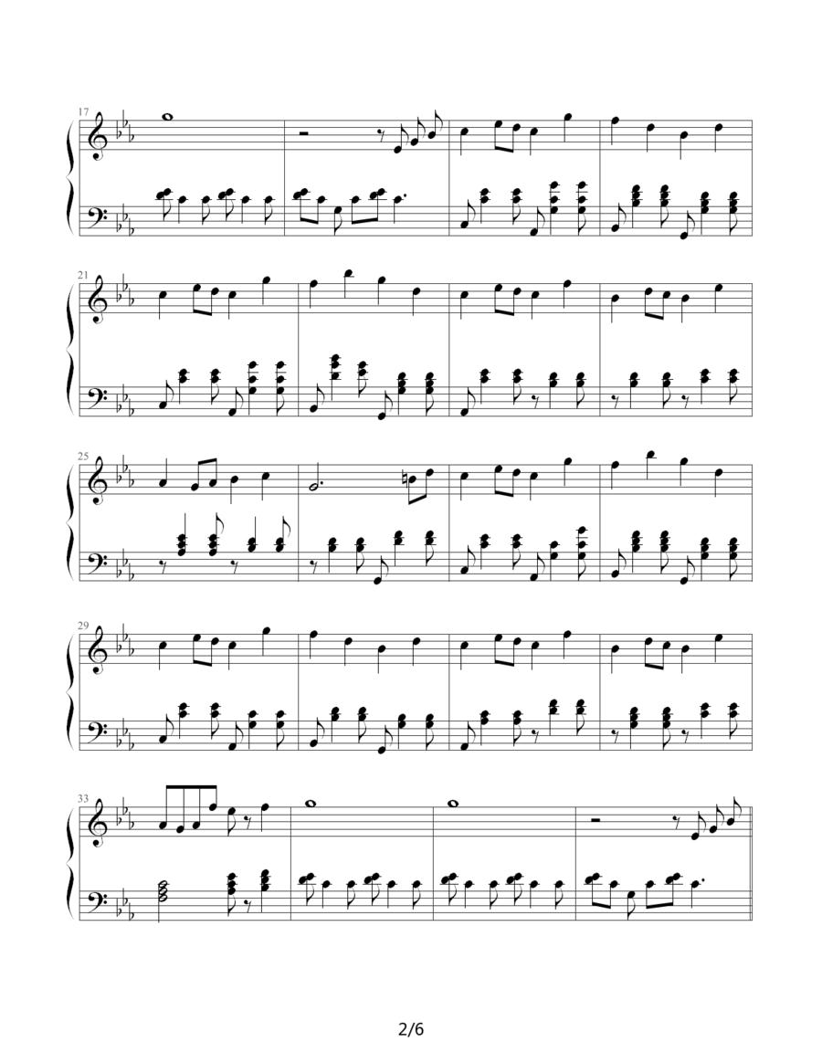 四月钢琴曲谱（图2）