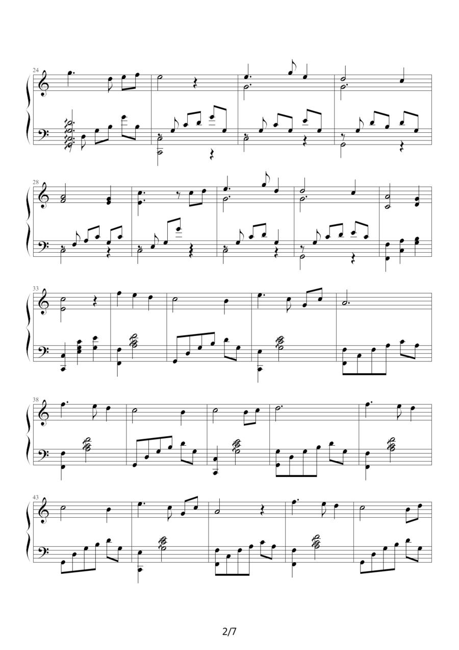 月光水岸钢琴曲谱（图2）