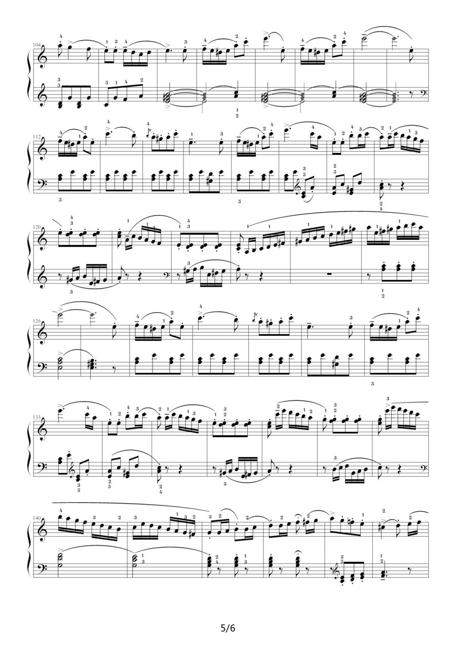 库劳—C大调钢琴小奏鸣曲（Op.55 No.3）钢琴曲谱（图5）