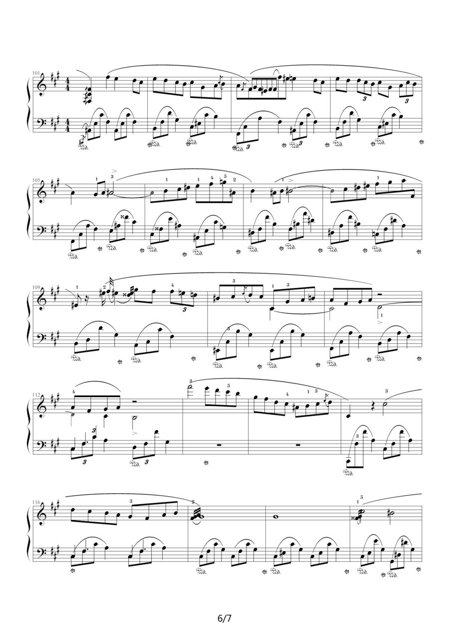 升f小调夜曲，Op.48,No.2（肖邦第14号夜曲）钢琴曲谱（图6）
