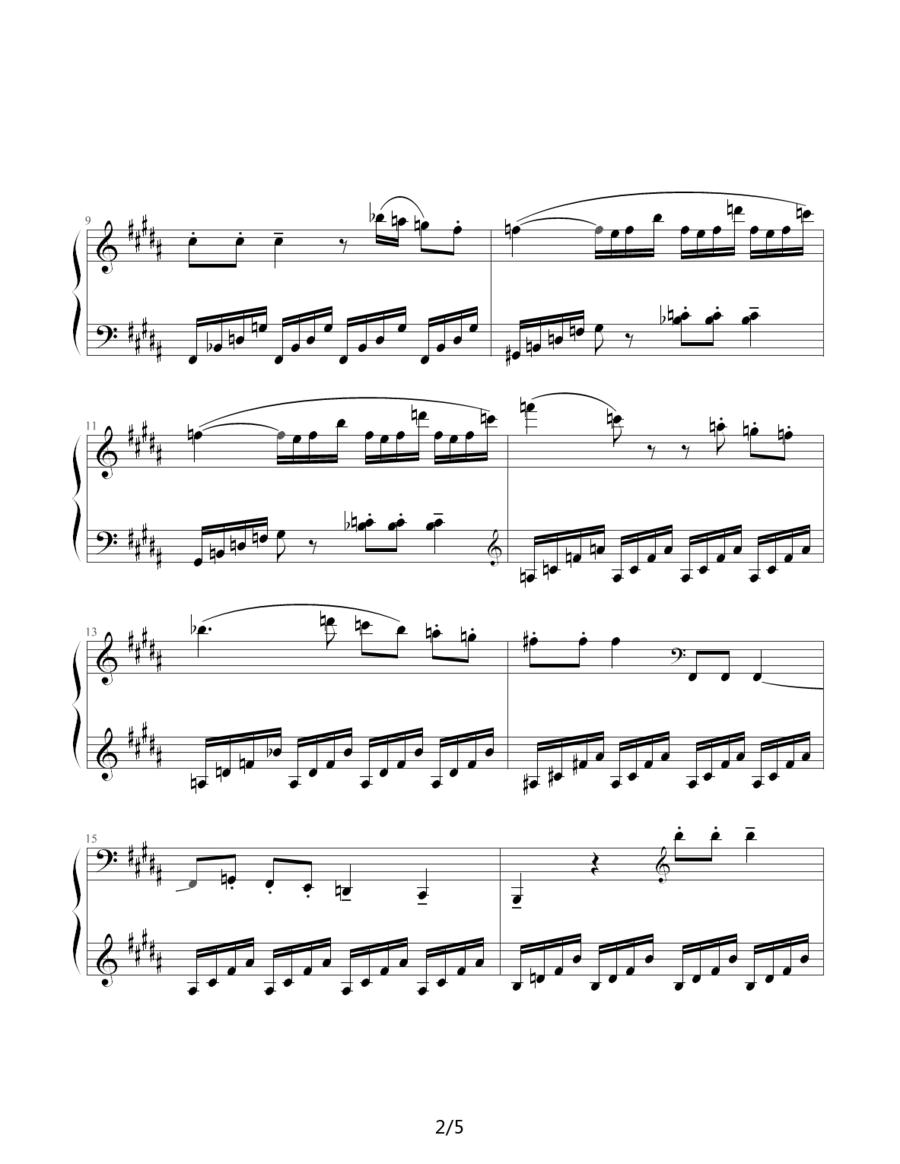肖斯塔科维奇—前奏曲（12）：升g小调钢琴曲谱（图2）