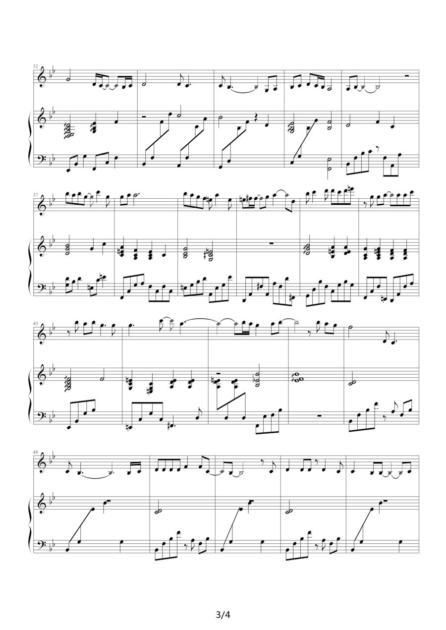 JOURNEY（电视剧《海豚湾恋人》主题曲）钢琴曲谱（图3）