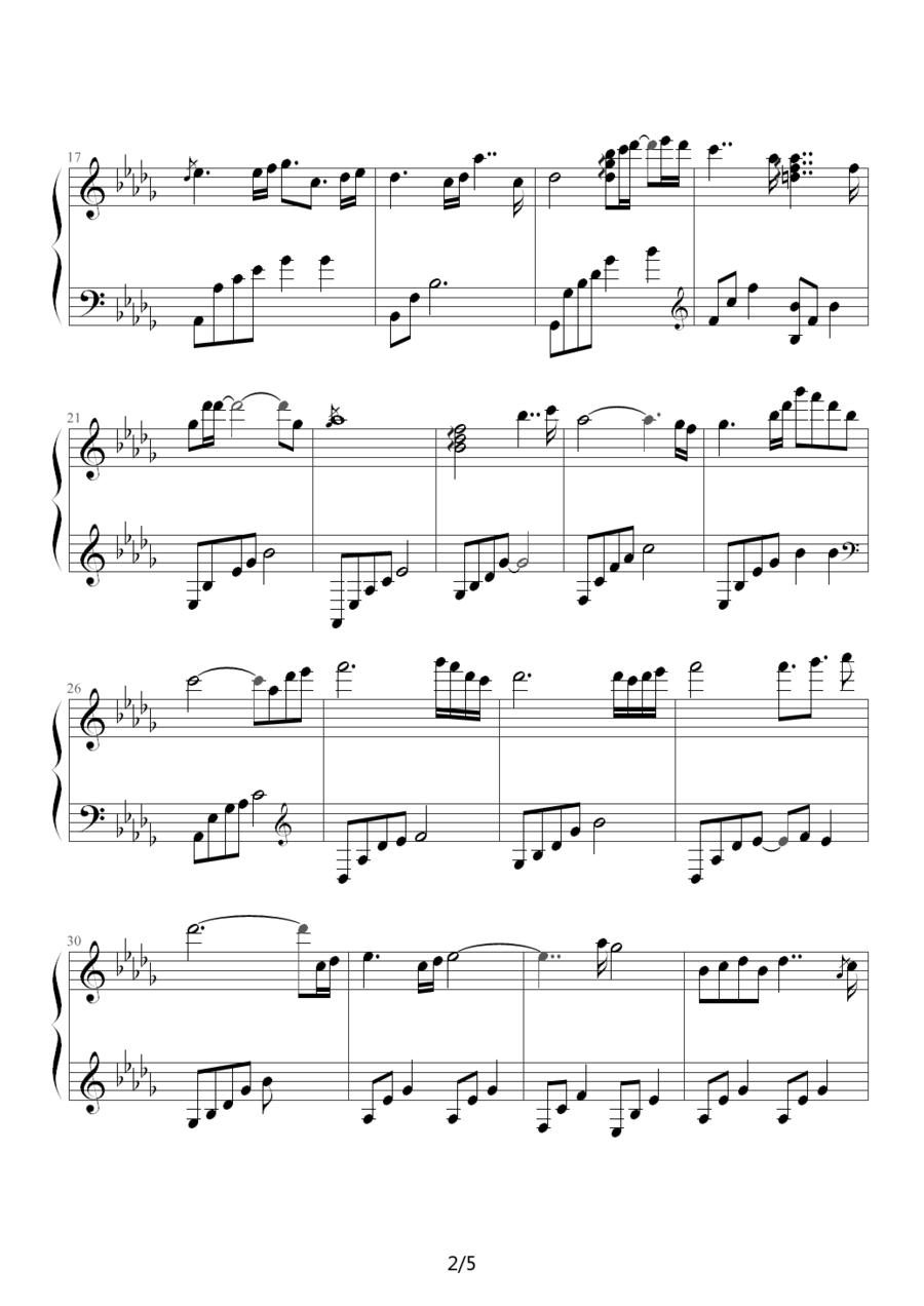 Beautiful Lady - DayDream钢琴曲谱（图2）