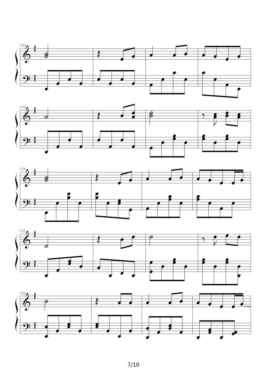 两只蝴蝶（Music-boy改编版）钢琴曲谱（图7）