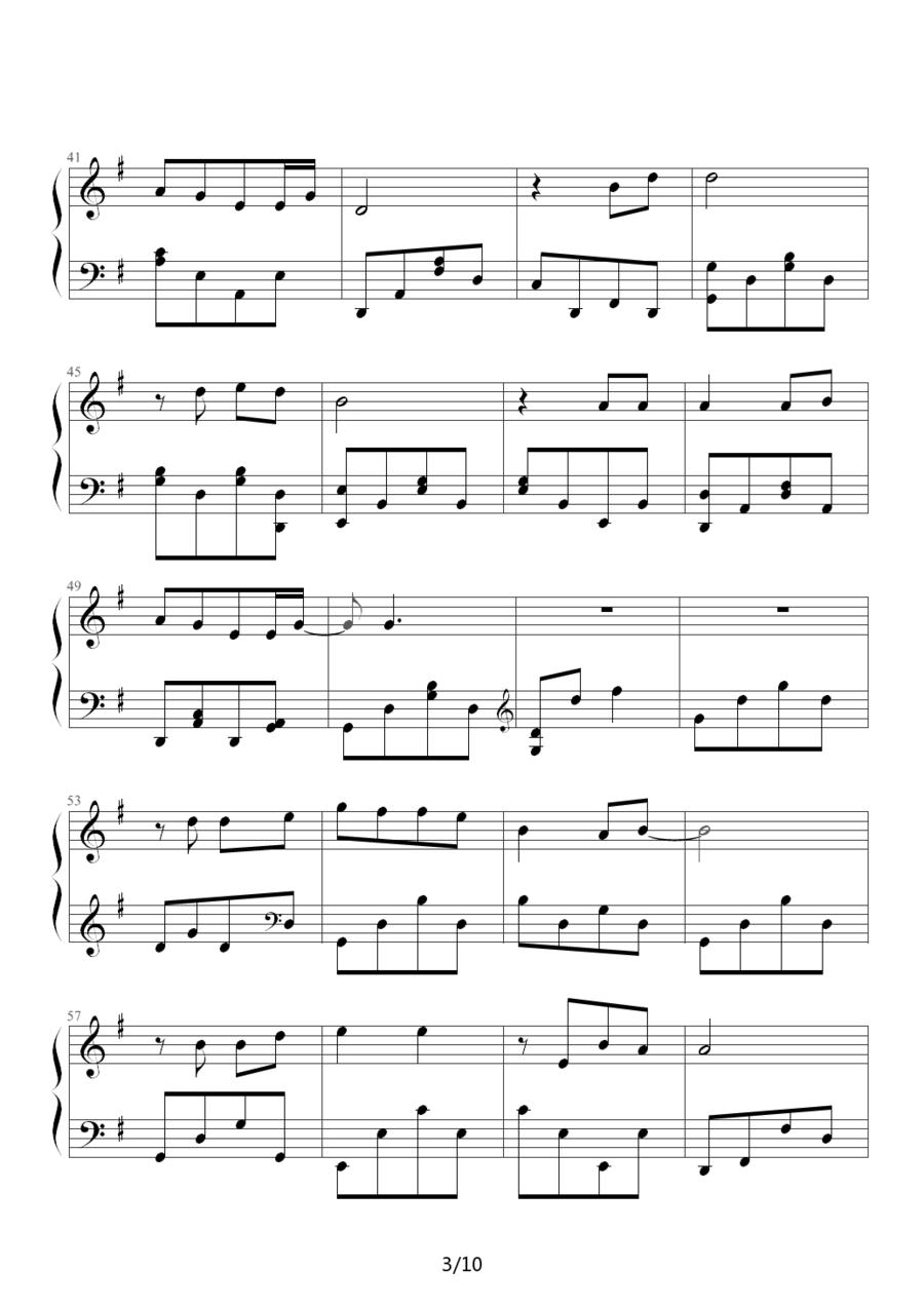 两只蝴蝶（Music-boy改编版）钢琴曲谱（图3）