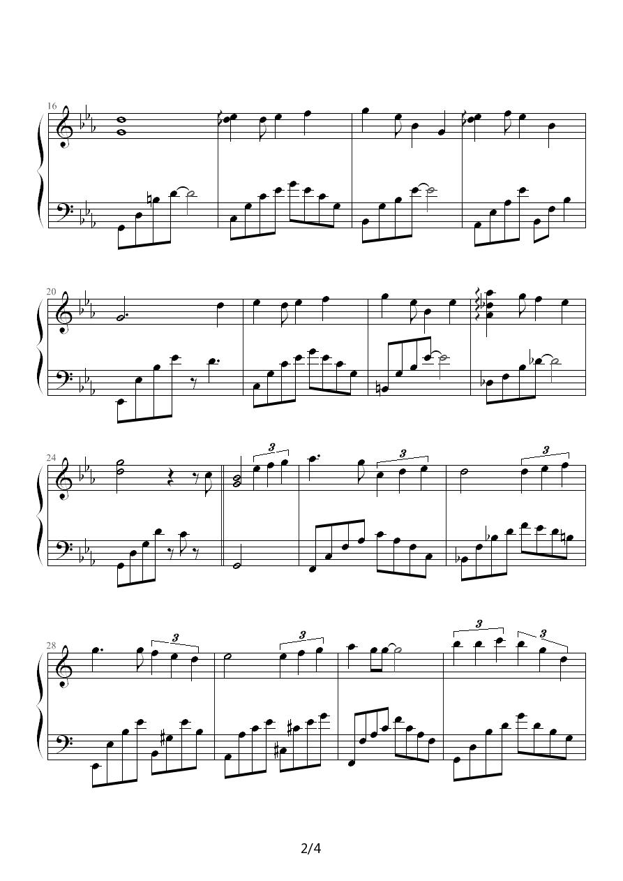 想唱就唱的（Meritee修改版）钢琴曲谱（图2）