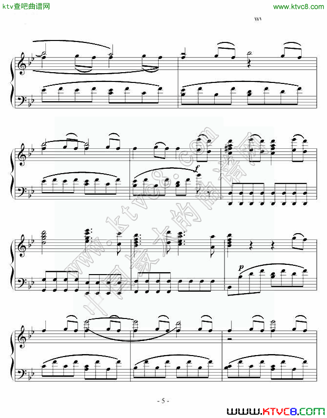 g小调第四十号交响曲三钢琴曲谱（图1）