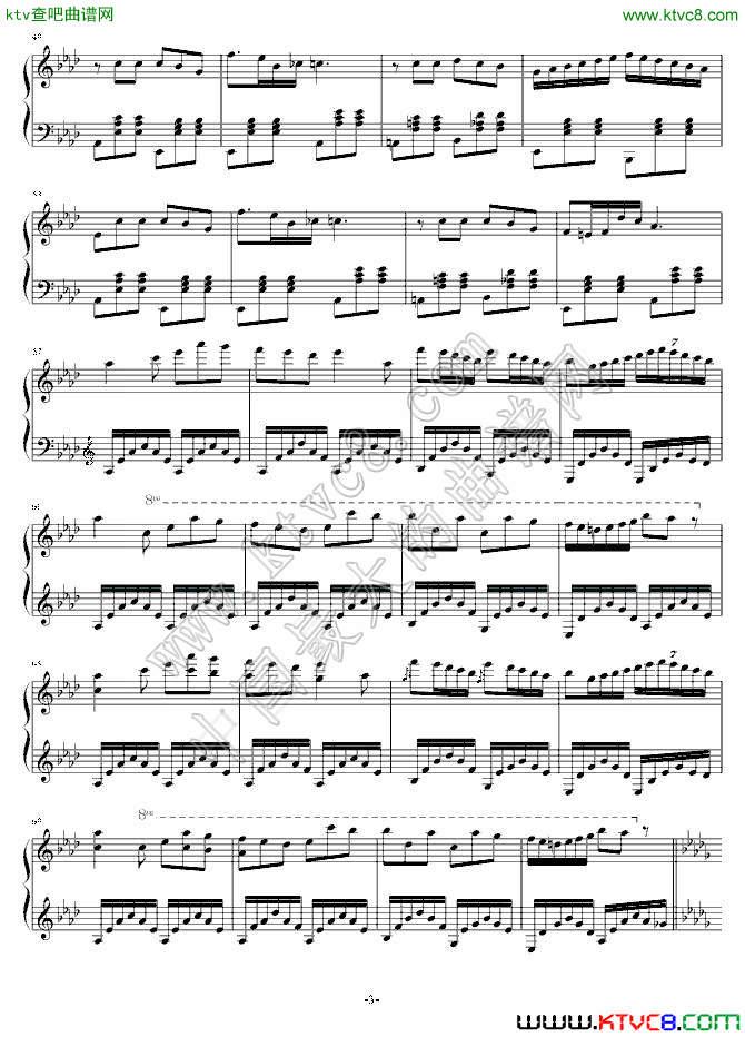 回旋曲（三）钢琴曲谱（图1）