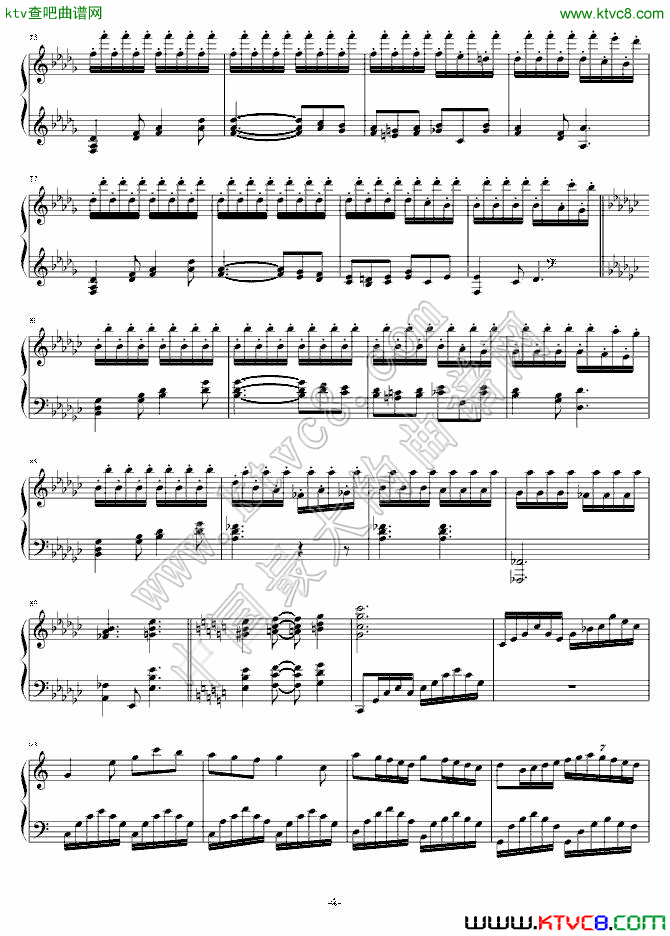 回旋曲（四）钢琴曲谱（图1）