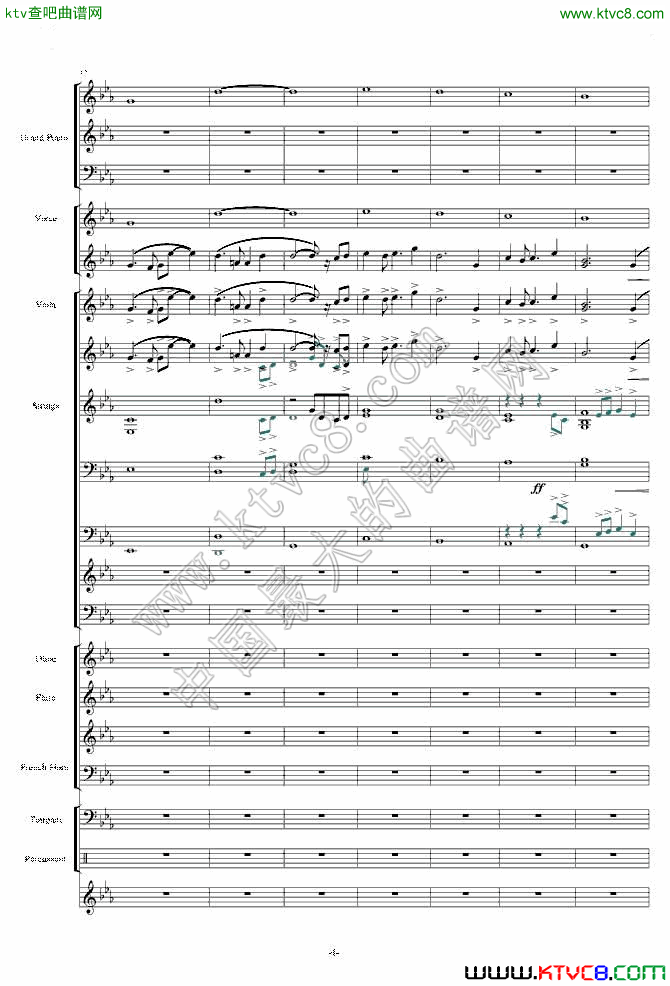 天空之城—震撼现代交响版(总谱)4钢琴曲谱（图1）