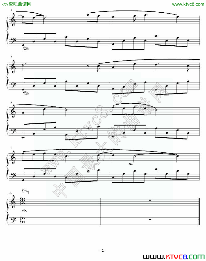 《虫儿飞》适合初学者（二）钢琴曲谱（图1）