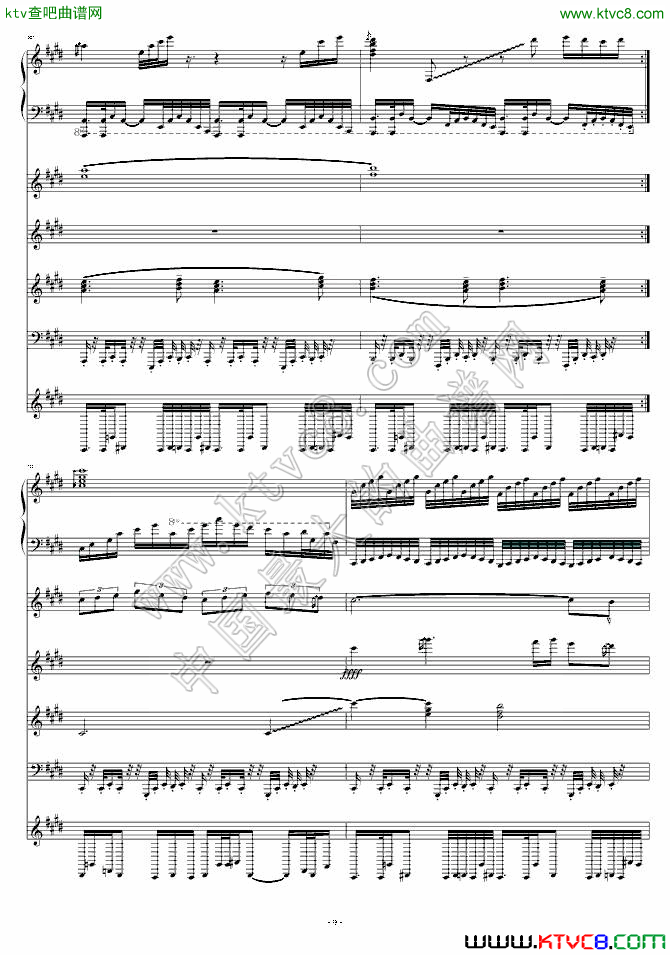 月之六重奏（改9）钢琴曲谱（图1）