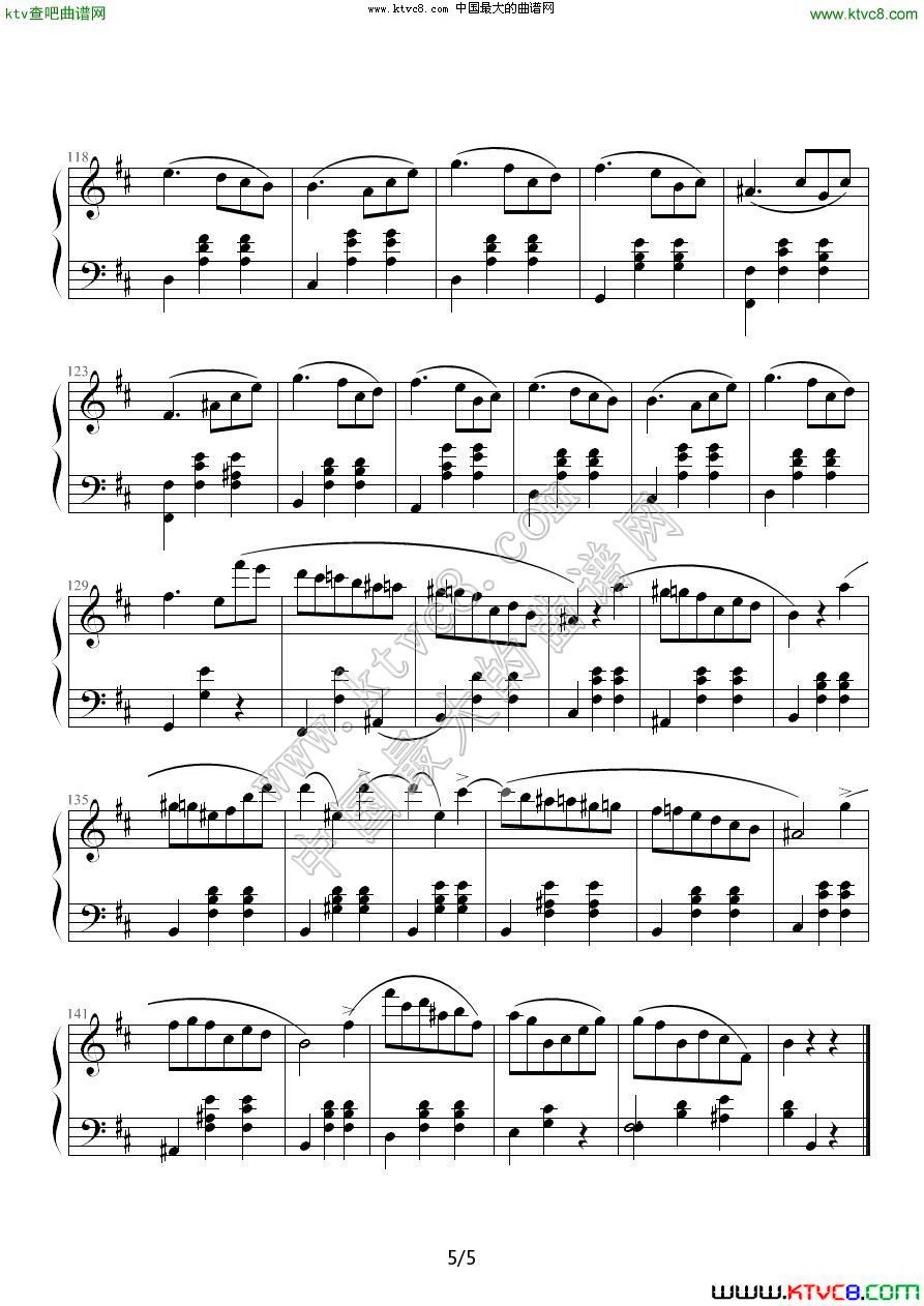 Waltes Op.69 No.2 肖邦5钢琴曲谱（图1）