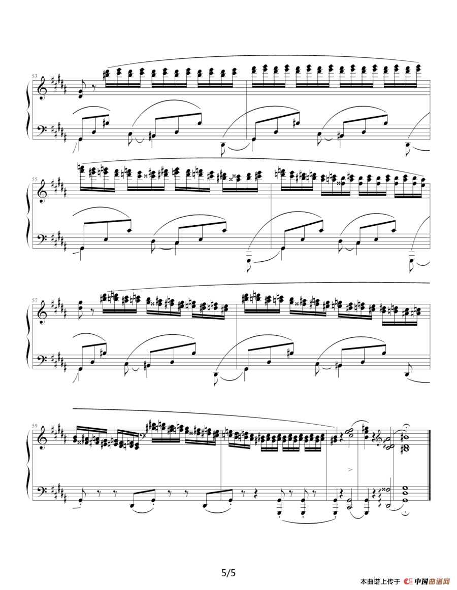 练习曲 Op.25  No.6钢琴曲谱（图3）