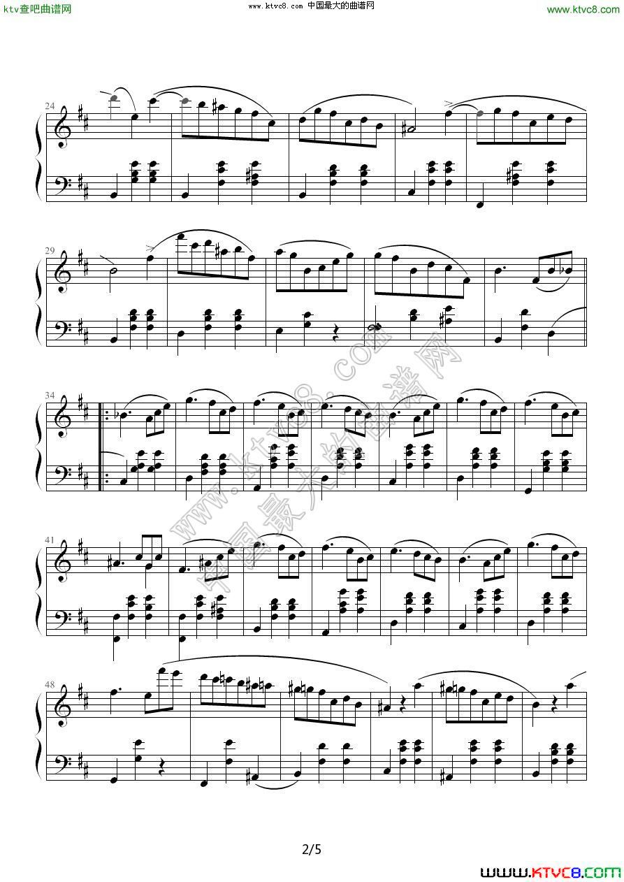 Waltes Op.69 No.2 肖邦2钢琴曲谱（图1）